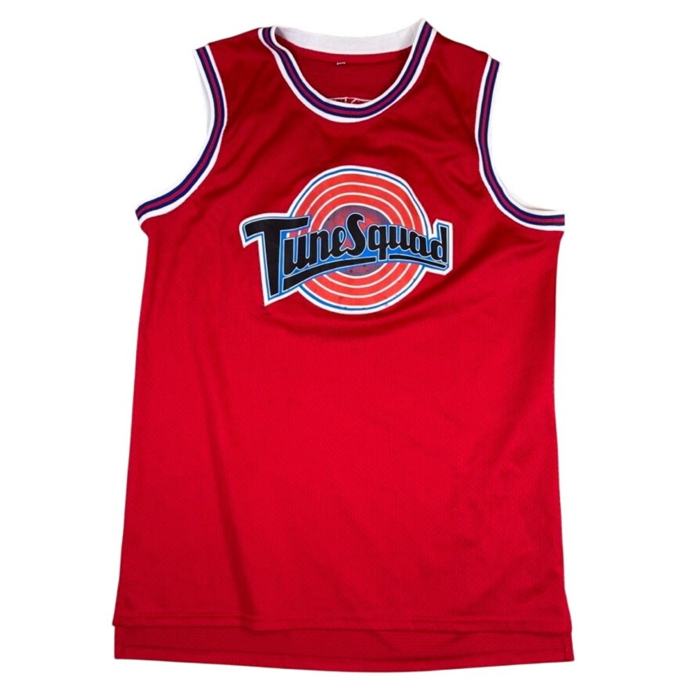 Space Jam Tune Squad Michael Jordan 23 Basketball Jersey Red Mens 2XL